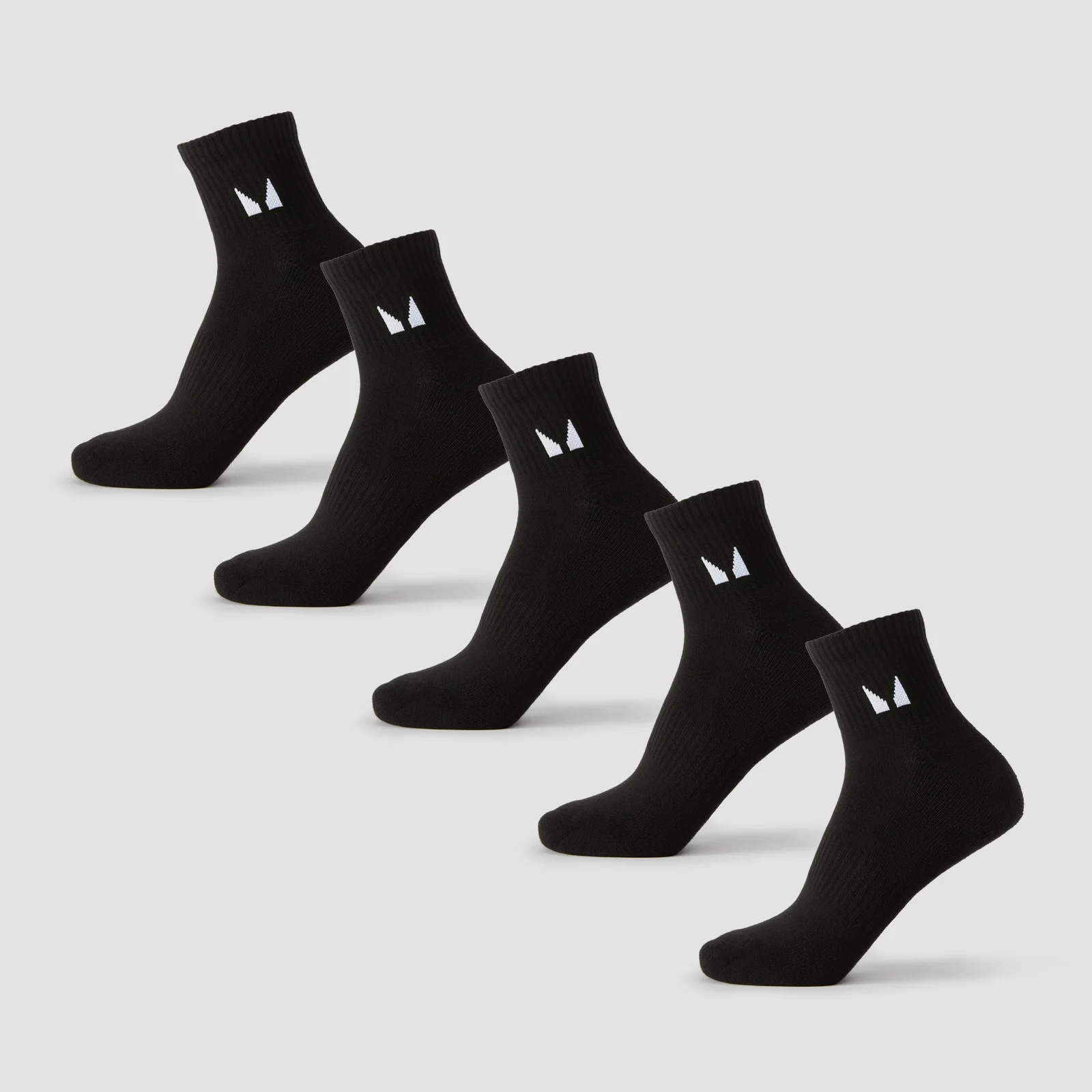 MP Unisex Nilkkasukat (5 paria) - Musta - UK 9-11 Image 1