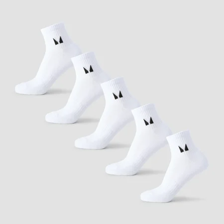 MP Unisex Nilkkasukat (5 kpl) - Valkoinen