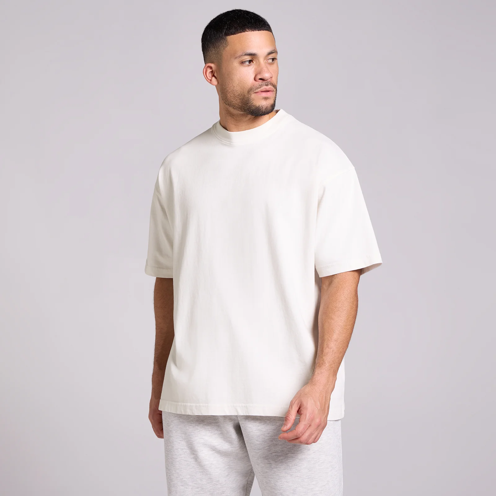 MP Miesten Washed Oversized Puuvilla T-Paita - Vintage Valkoinen - M Image 1