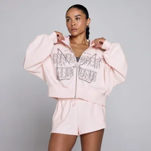 MP Naisten Lift Graphic Lifestyle Vetoketjullinen Huppari - Vaaleanpunainen - Size XL