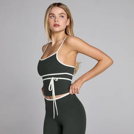 MP Naisten Tempo Contrast Tie Toppi - Pesty Musta