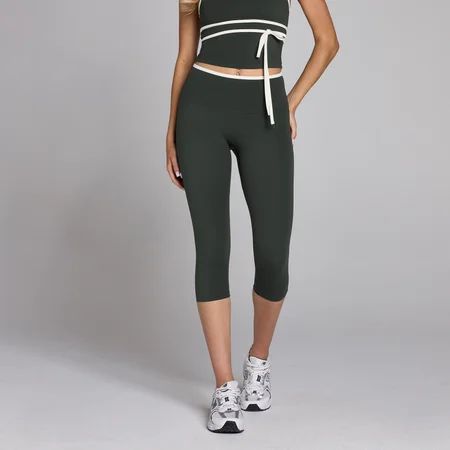 MP Naisten Tempo Contrast Capri - Pesty Musta
