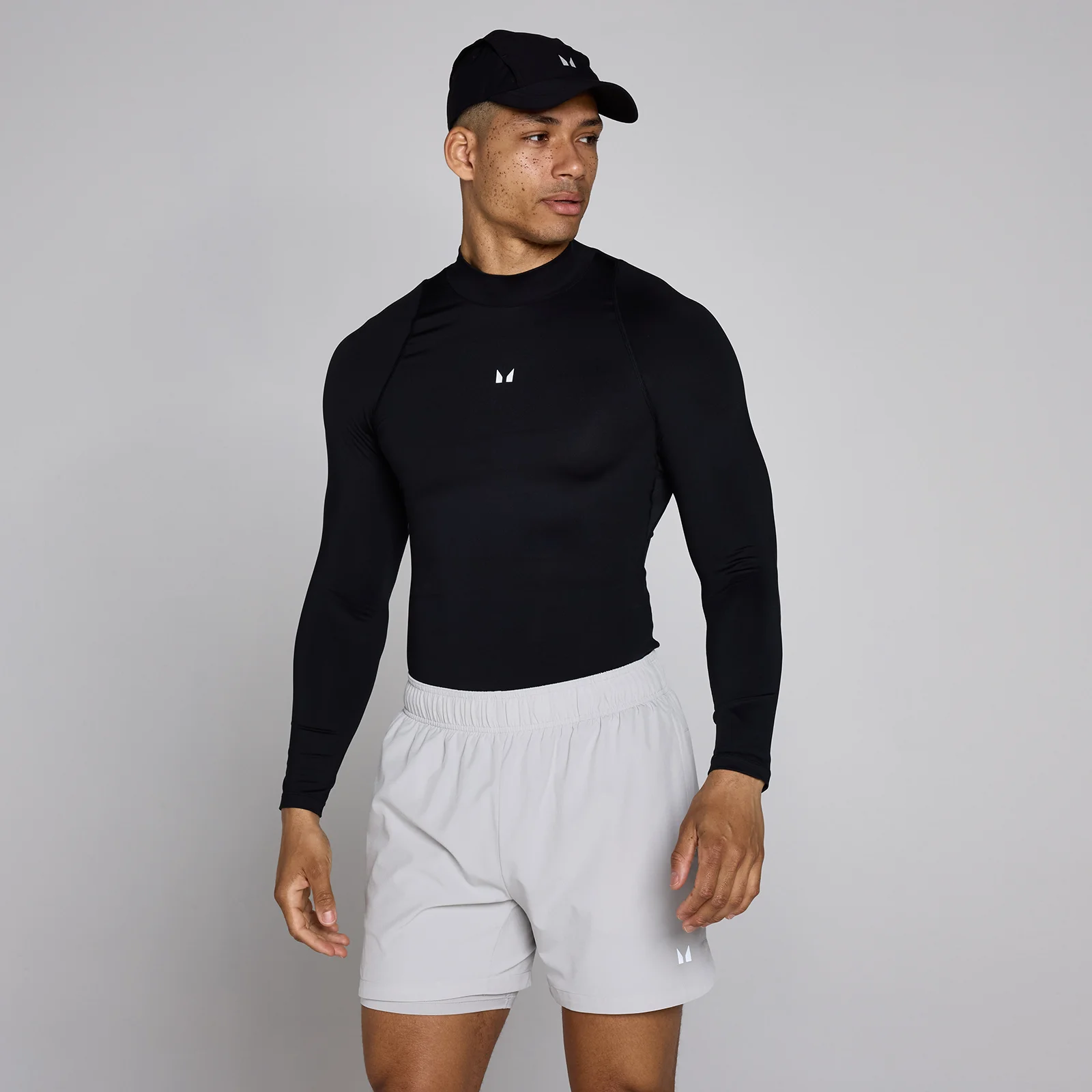 MP Men's Training High Neck Long Sleeve Baselayer -aluspaita - Musta - M Image 1