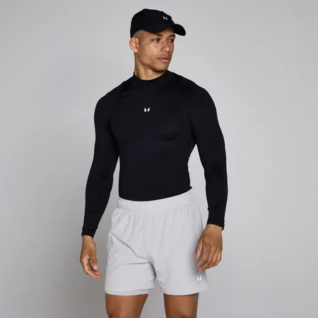 MP Men's Training High Neck Long Sleeve Baselayer -aluspaita - Musta