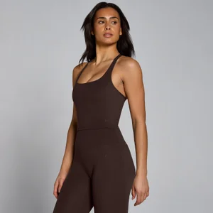 MP Naisten Tempo Olkaimellinen Racerback Toppi - Kaakao - Size L