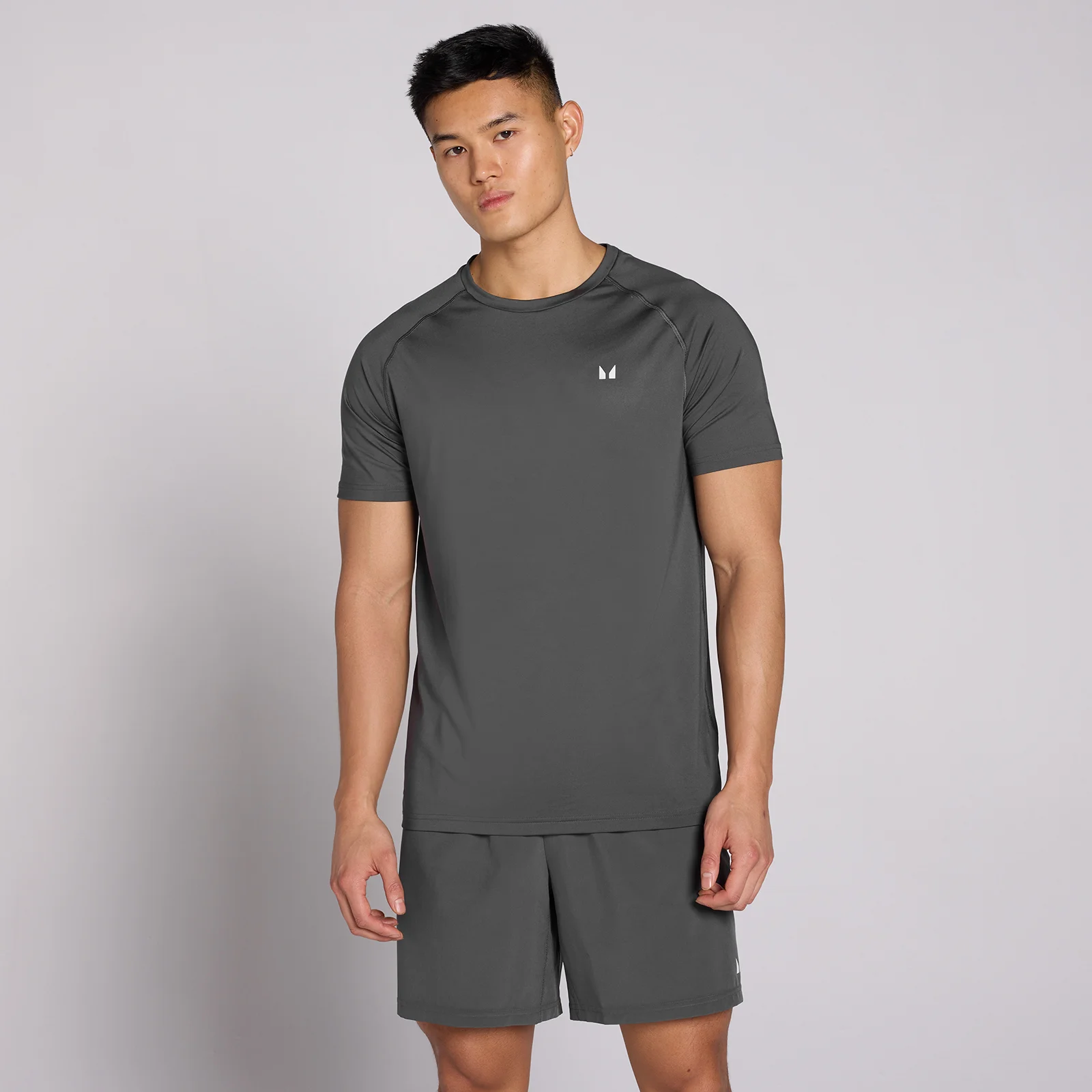 MP Men's Training Short Sleeve T-Shirt - Dark Grey - S Image 1
