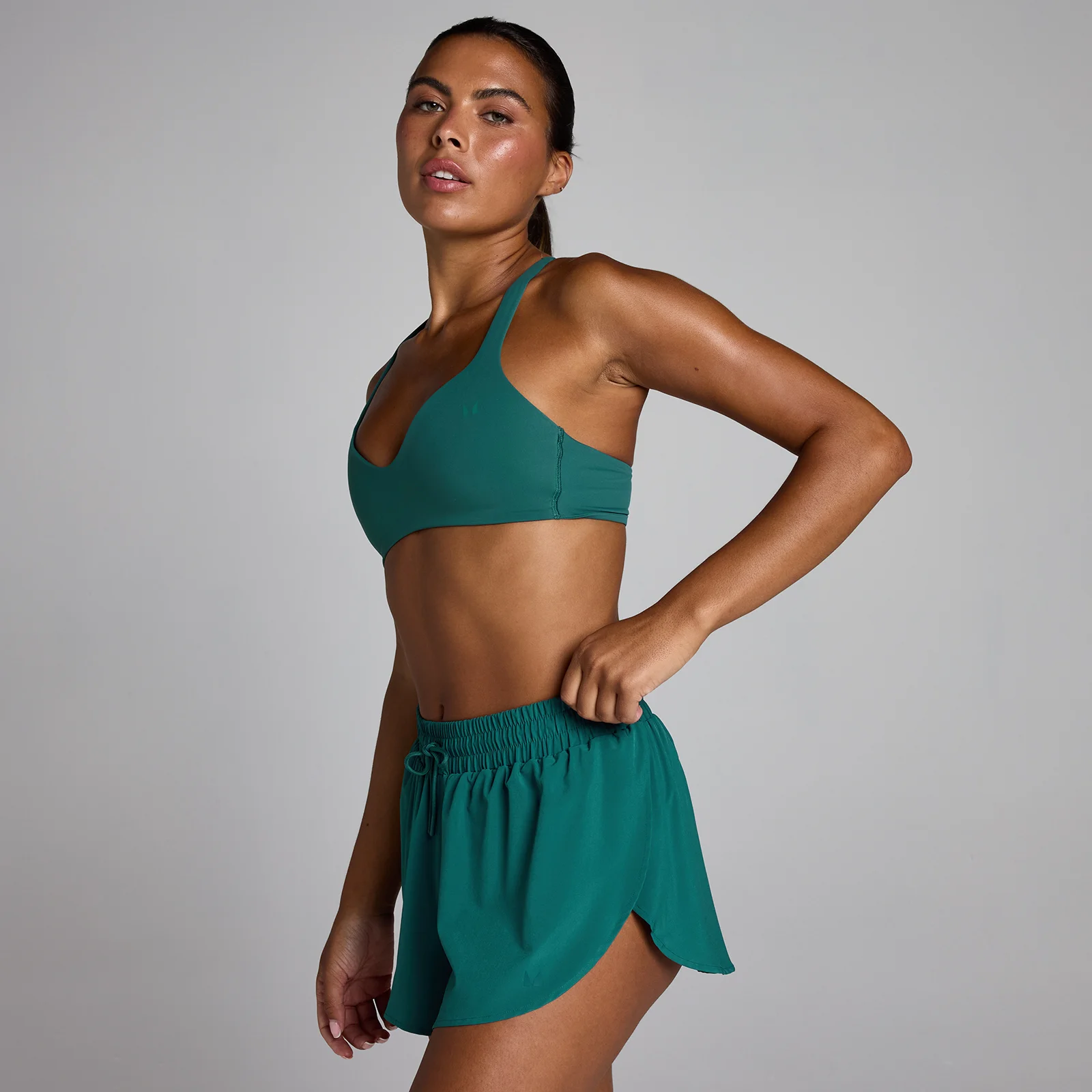 MP Women's Tempo Twist Back -urheiluliivit - Tummanvihreä - XS Image 1