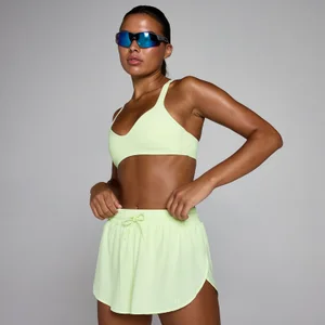 MP Women's Tempo Twist Back -urheiluliivit - Pesty Lime - Size XL