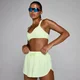 MP Women's Tempo Twist Back -urheiluliivit - Pesty Lime
