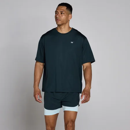 MP miesten Hybrid oversized verkkot-paita - Haalistunut sininen