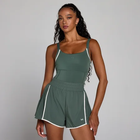 MP Naisten Velocity Contrast -pleated all in one -haalari - Cloudy Green