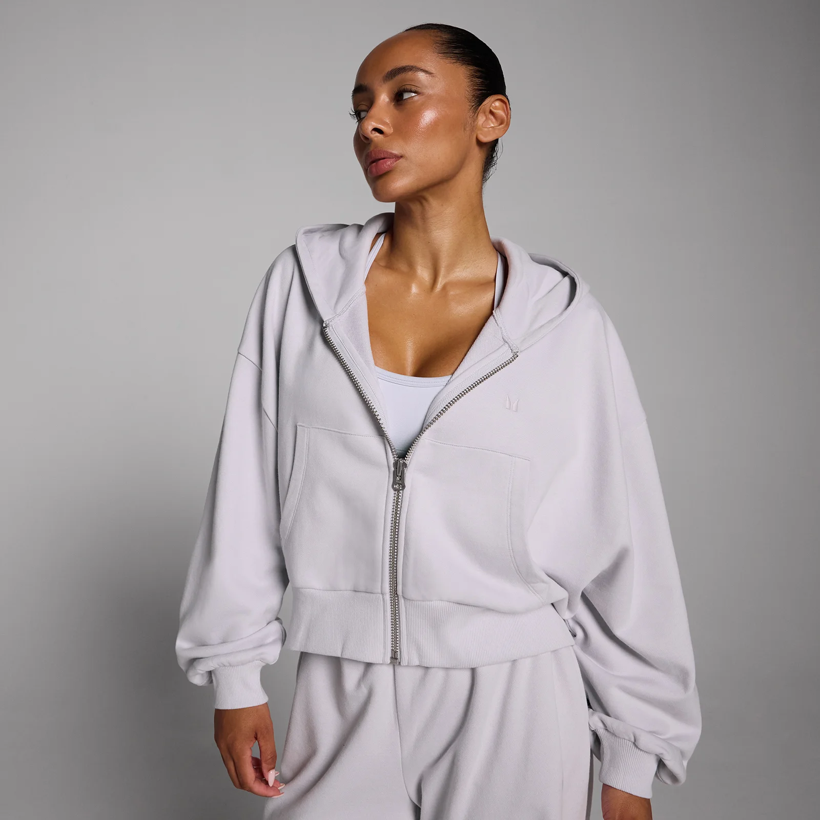 MP Women's Lifestyle vetoketjullinen huppari - Liitupöly - S Image 1
