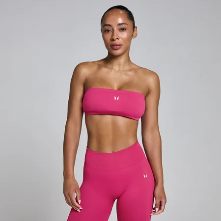MP Women's Lift bandeau-urheiluliivit - Tumma marjanpunainen