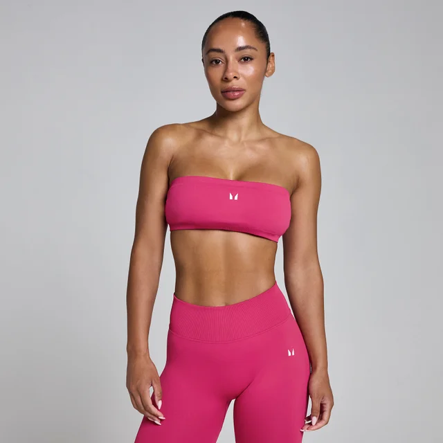 MP Women's Lift bandeau-urheiluliivit - Tumma marjanpunainen