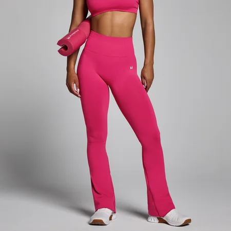 MP Women's Tempo Seamless Flared Leggings - Bold Berry