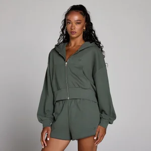 MP Women's Lifestyle vetoketjuhuppari - Cloudy Green - Size XS