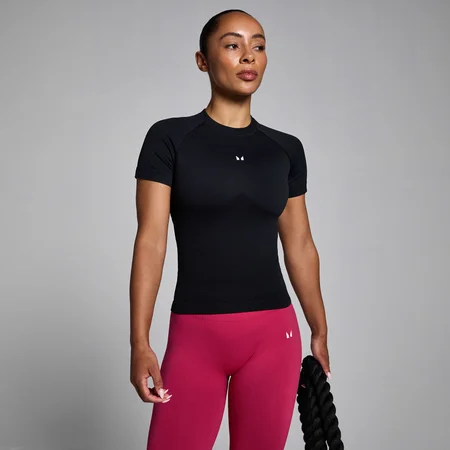 MP Naisten Lift Seamless Body Fit T-paita - Musta