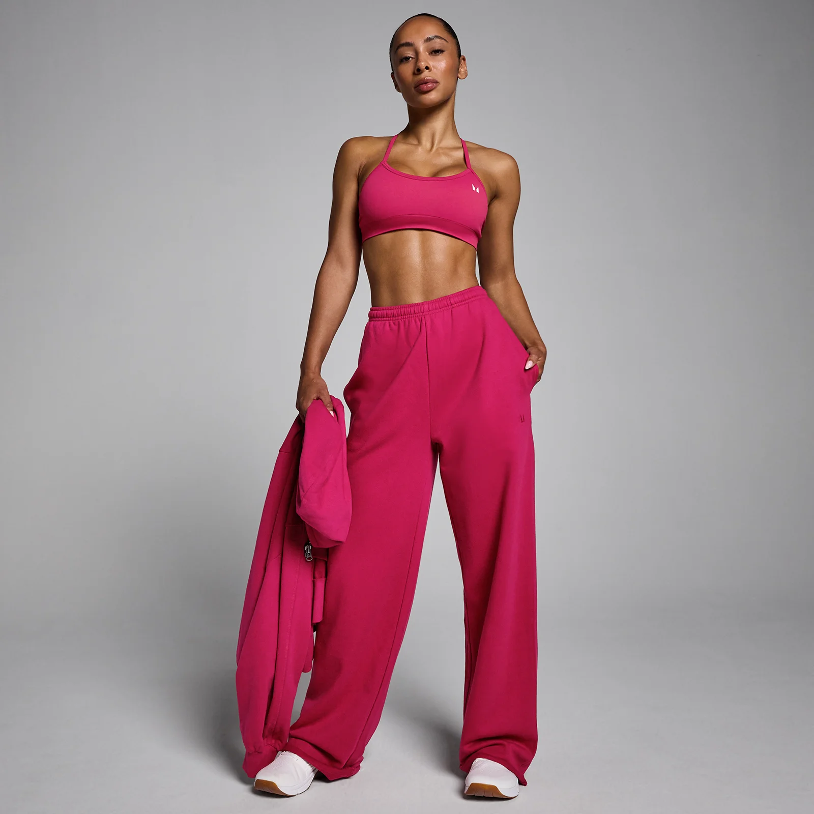 MP Women's Lifestyle Straight Leg Joggers - Bold Berry - S Image 3