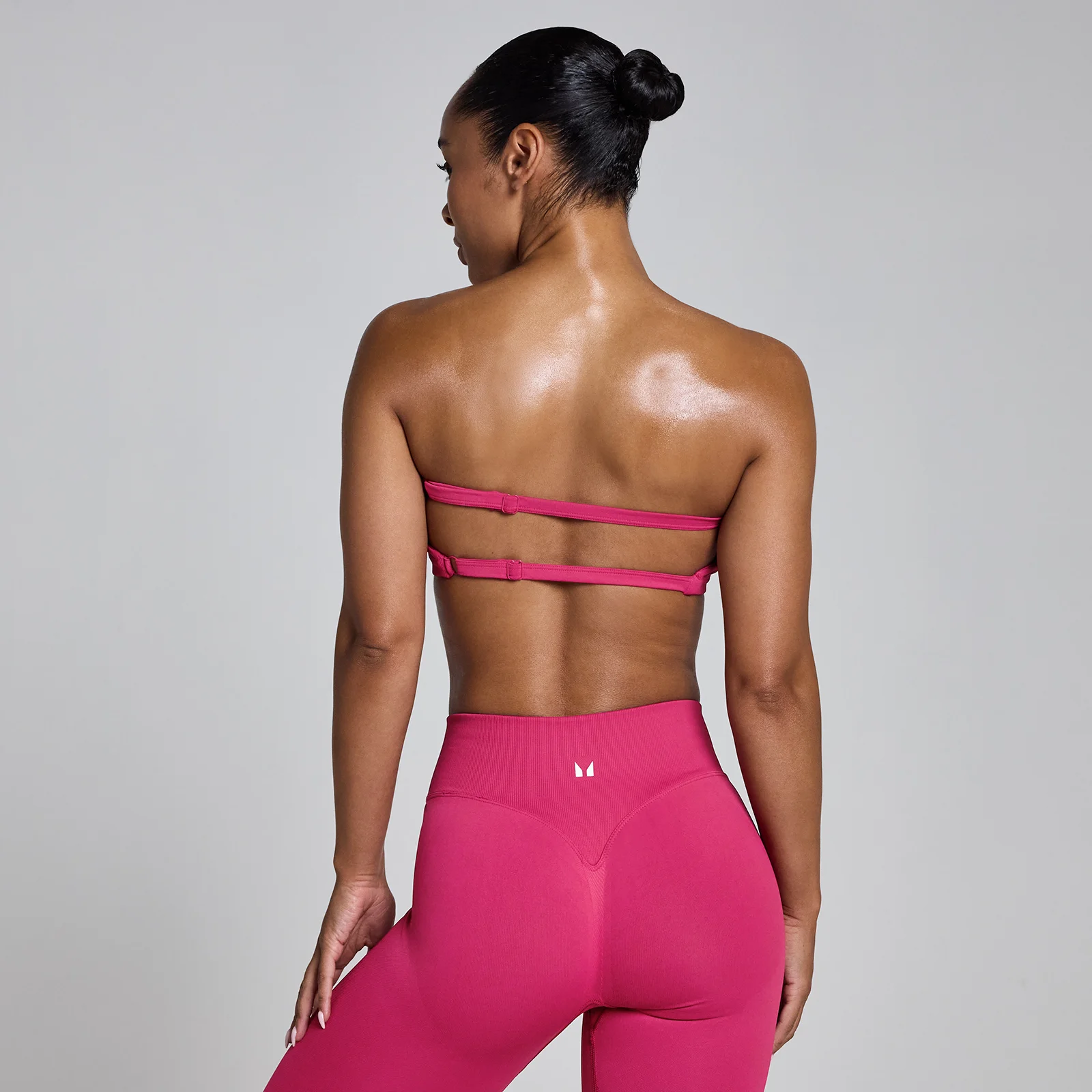 MP Women's Lift bandeau-urheiluliivit - Tumma marjanpunainen - S Image 1