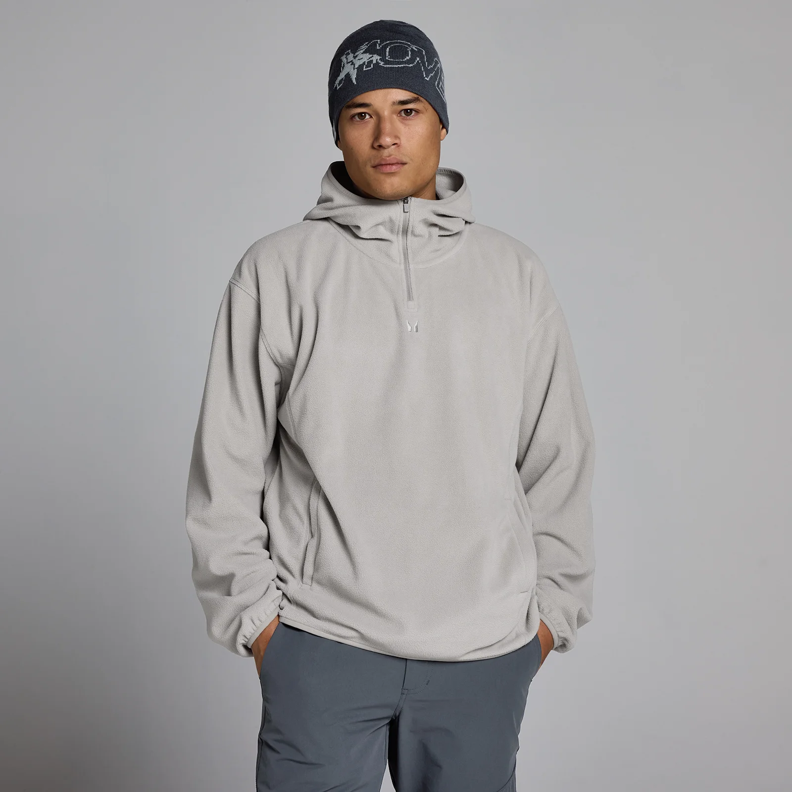MP Miesten Fleece 1/4-Vetoketju Huppari - Kestävä Harmaa - M Image 1