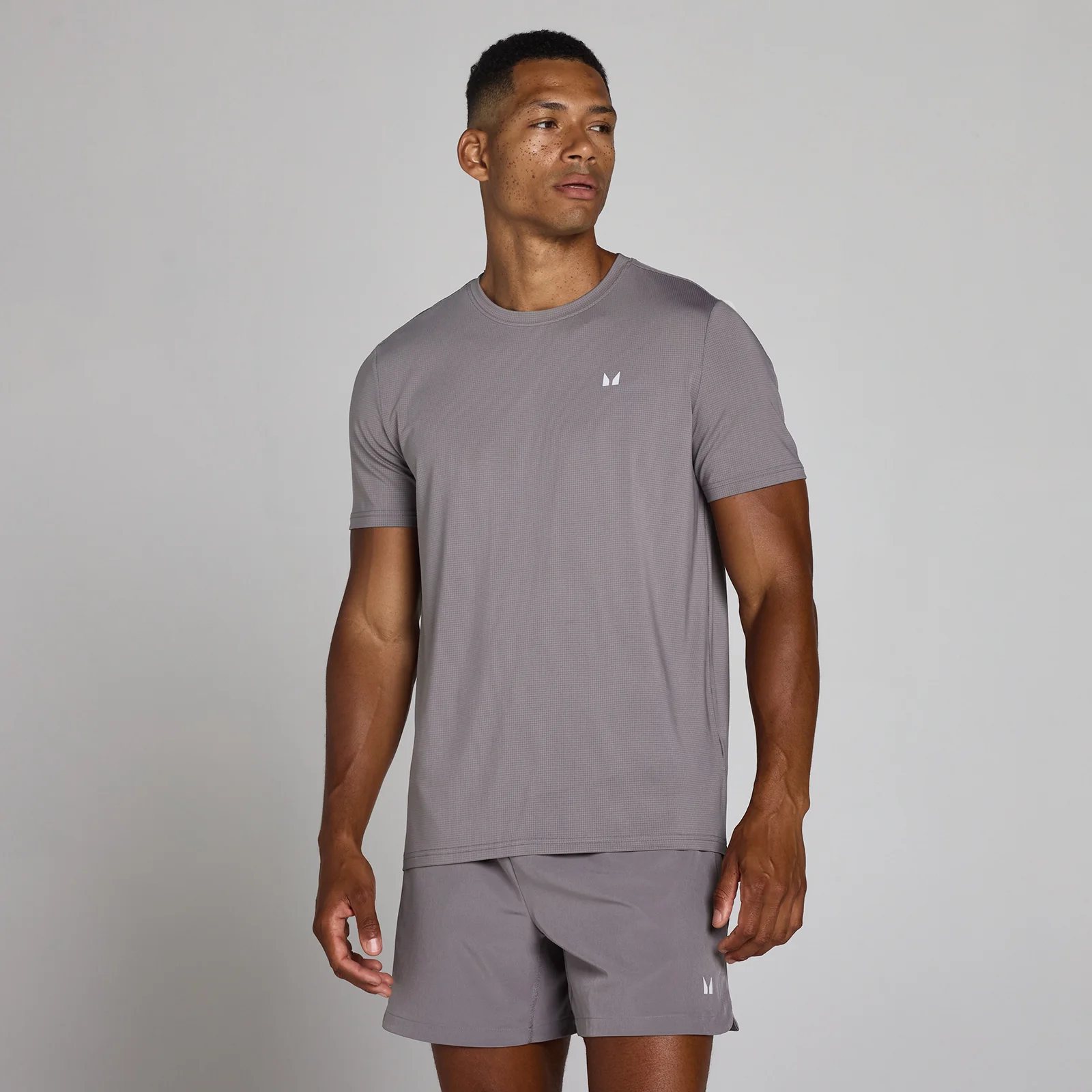 MP Men's Training Grid T-Shirt - Graphite - M Image 1