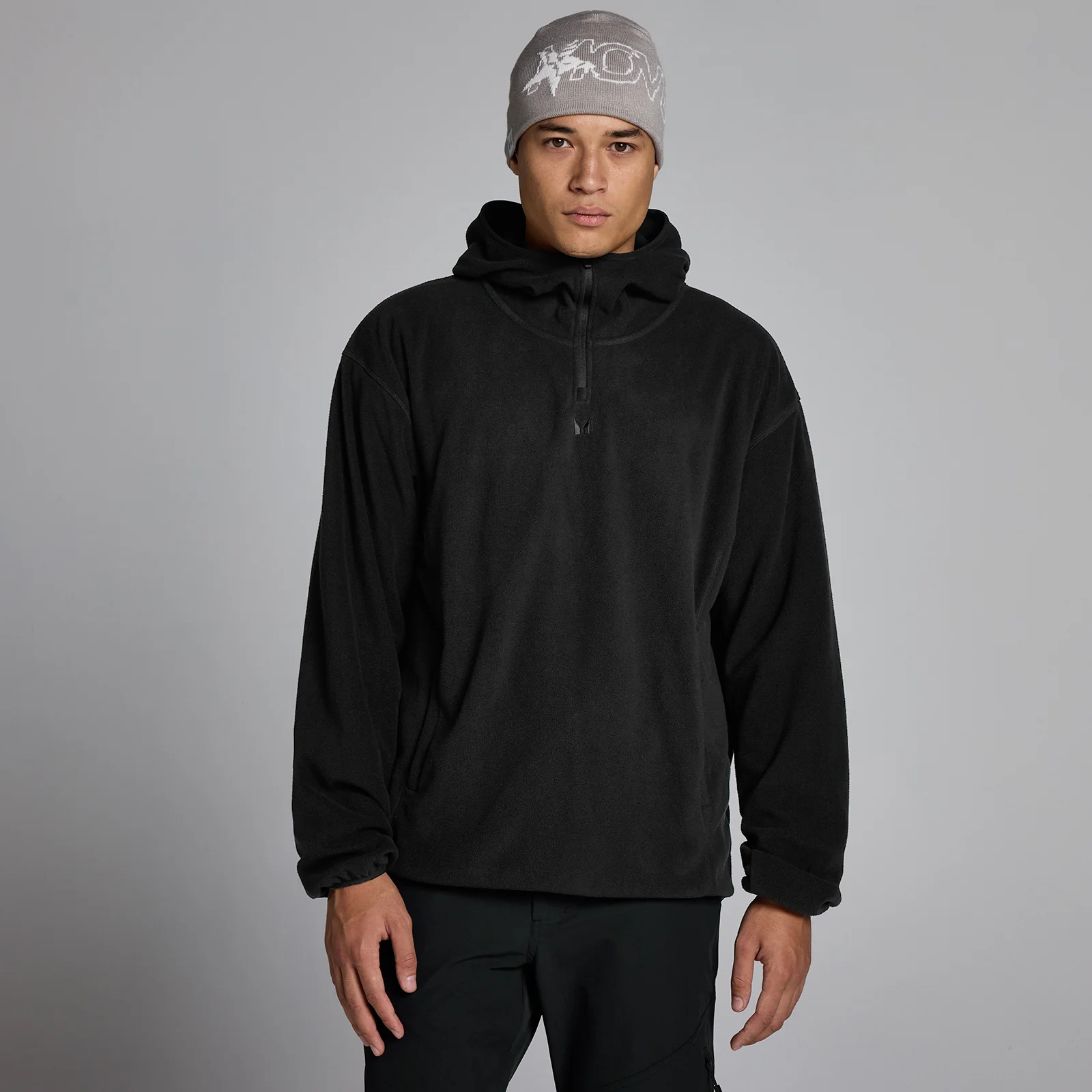 MP Miesten Fleece 1/4-Vetoketju Huppari - Musta - L Image 1