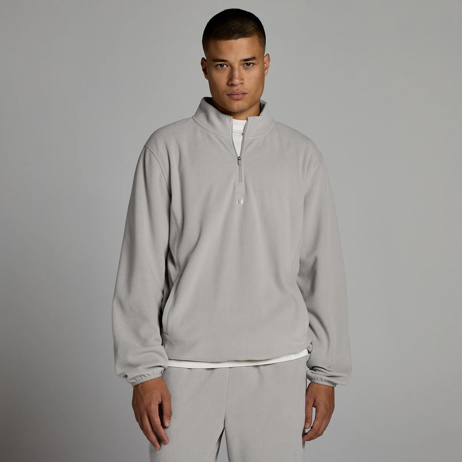 MP Miesten Fleece 1/4 -vetoketju - Sustained Harmaa - XS Image 1