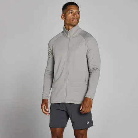 MP Miesten Training Ultra Gridded Vetoketjullinen - Chalk Grey