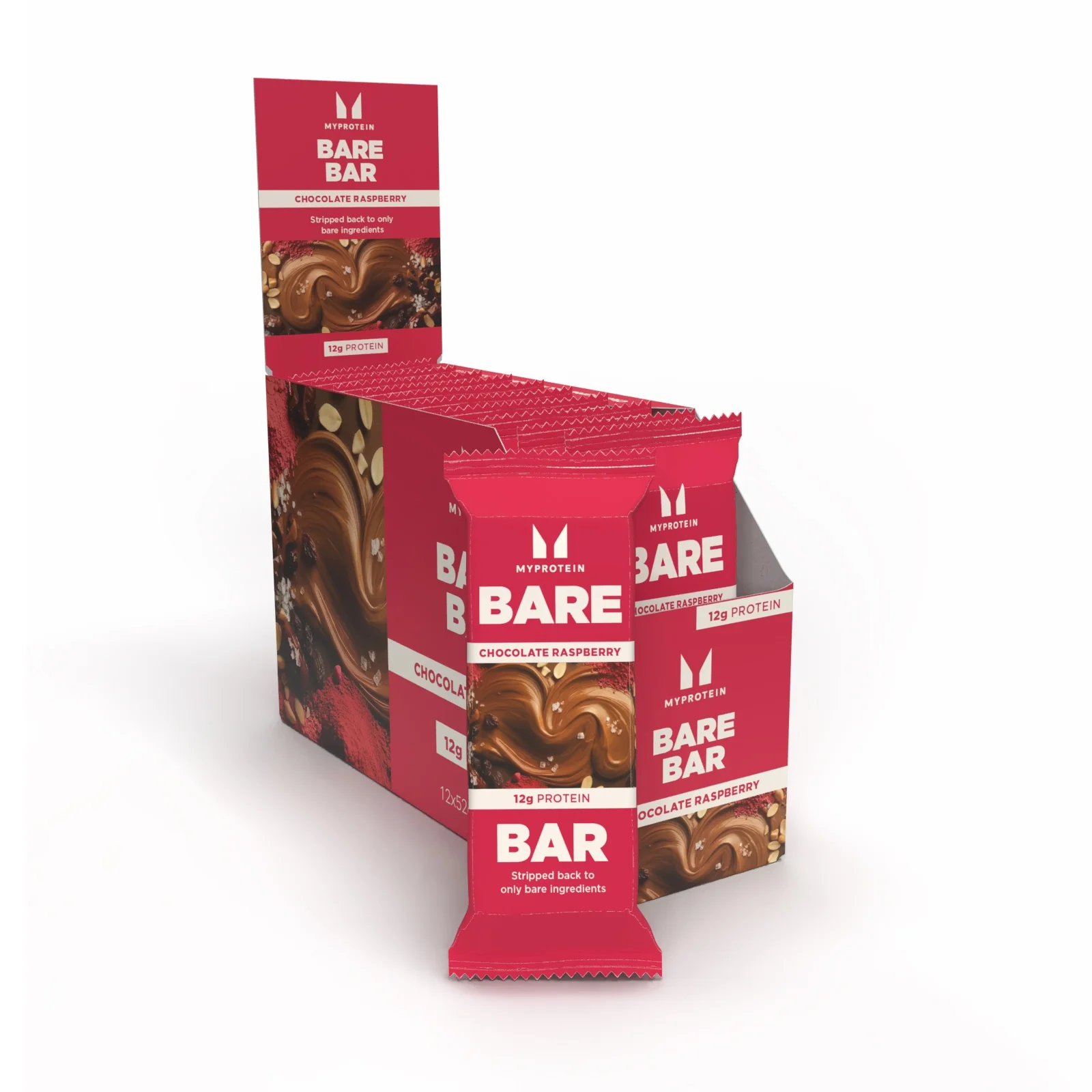 Bare Bar - 12Bars - Dark Choc Raspberry Image 1