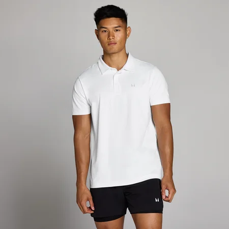 MP Men's Training Polo Shirt - Valkoinen