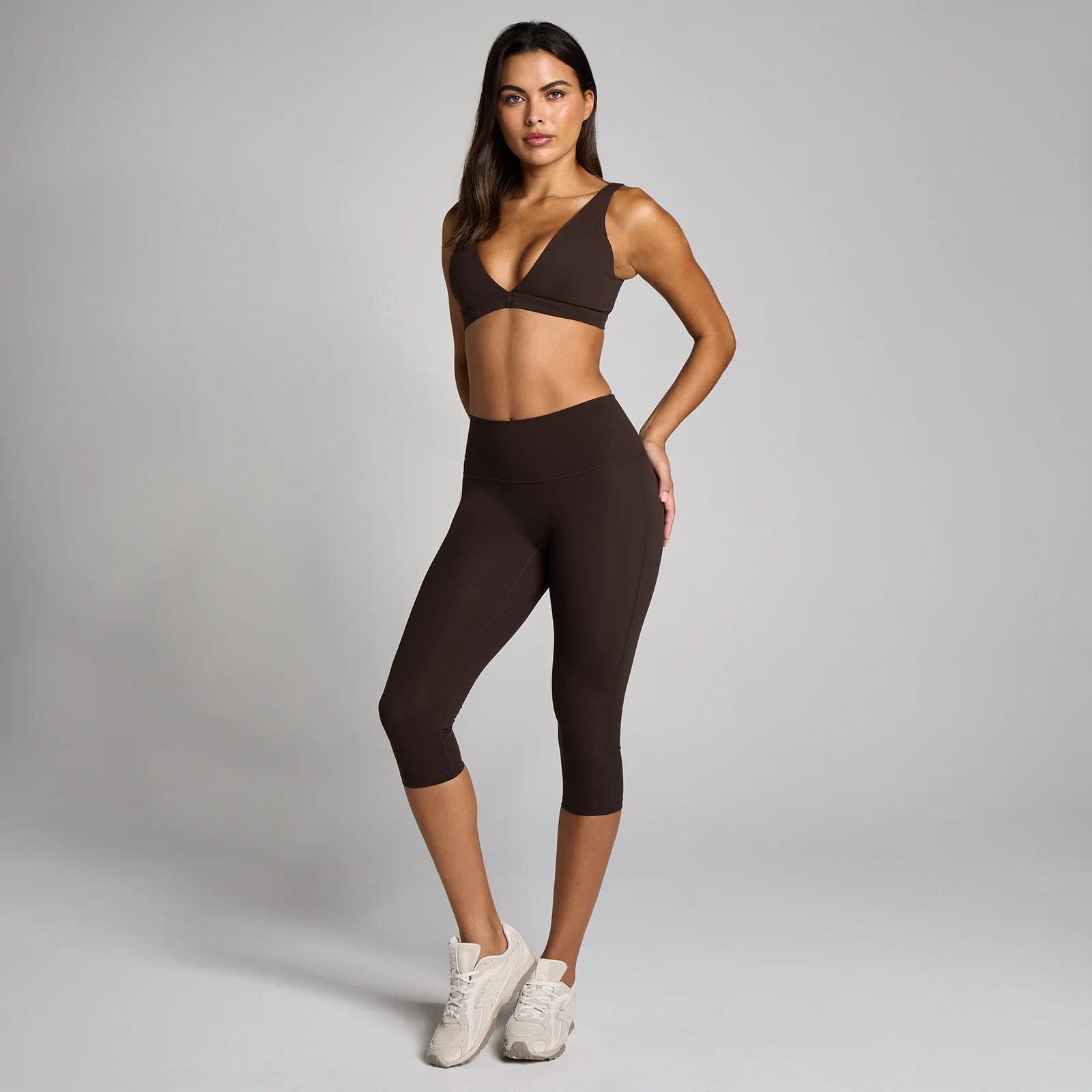 MP Naisten Tempo Capri Leggings - Kaakao - S Image 3