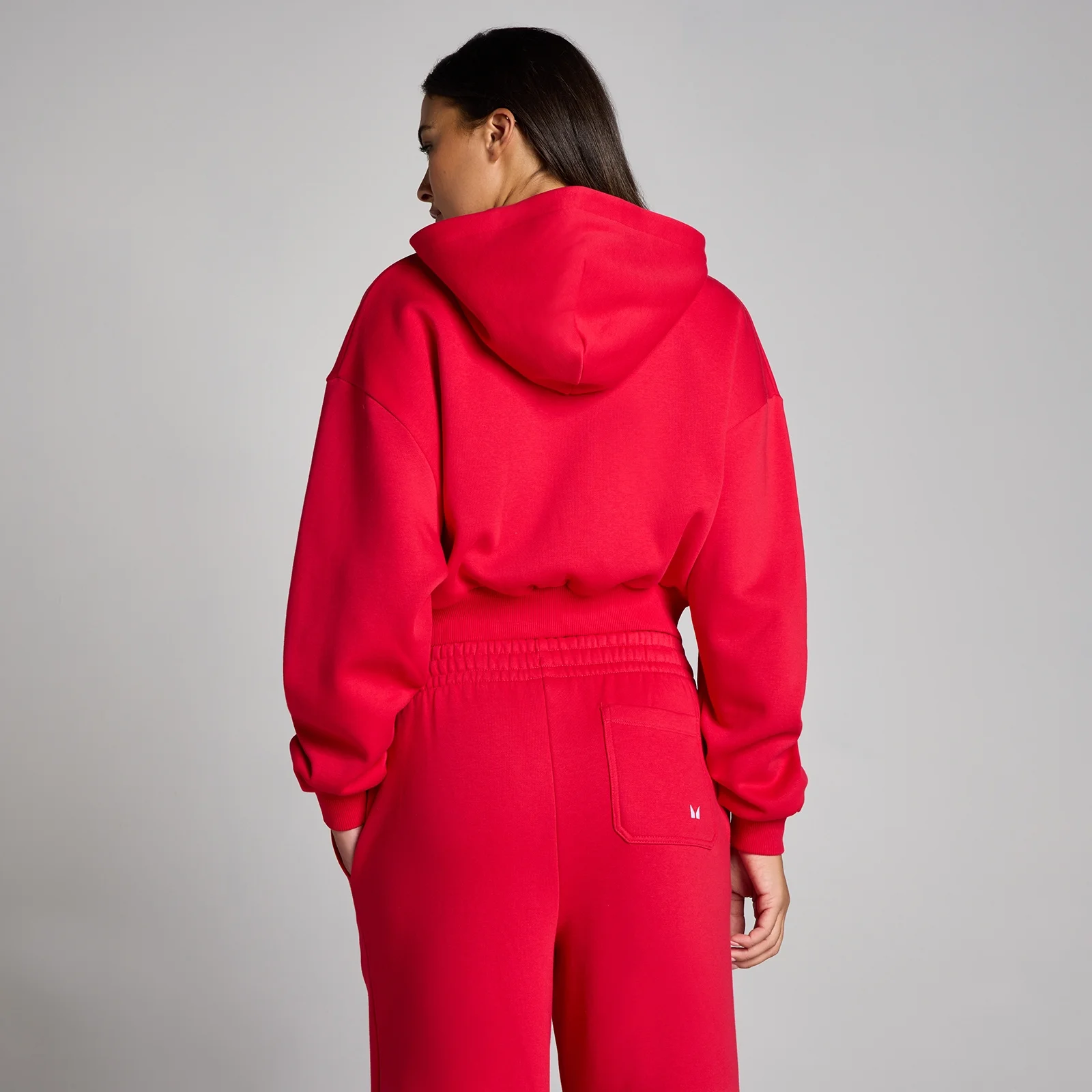 MP Naisten Basic Zip Through Cropped Huppari - Chilli - XS Image 2