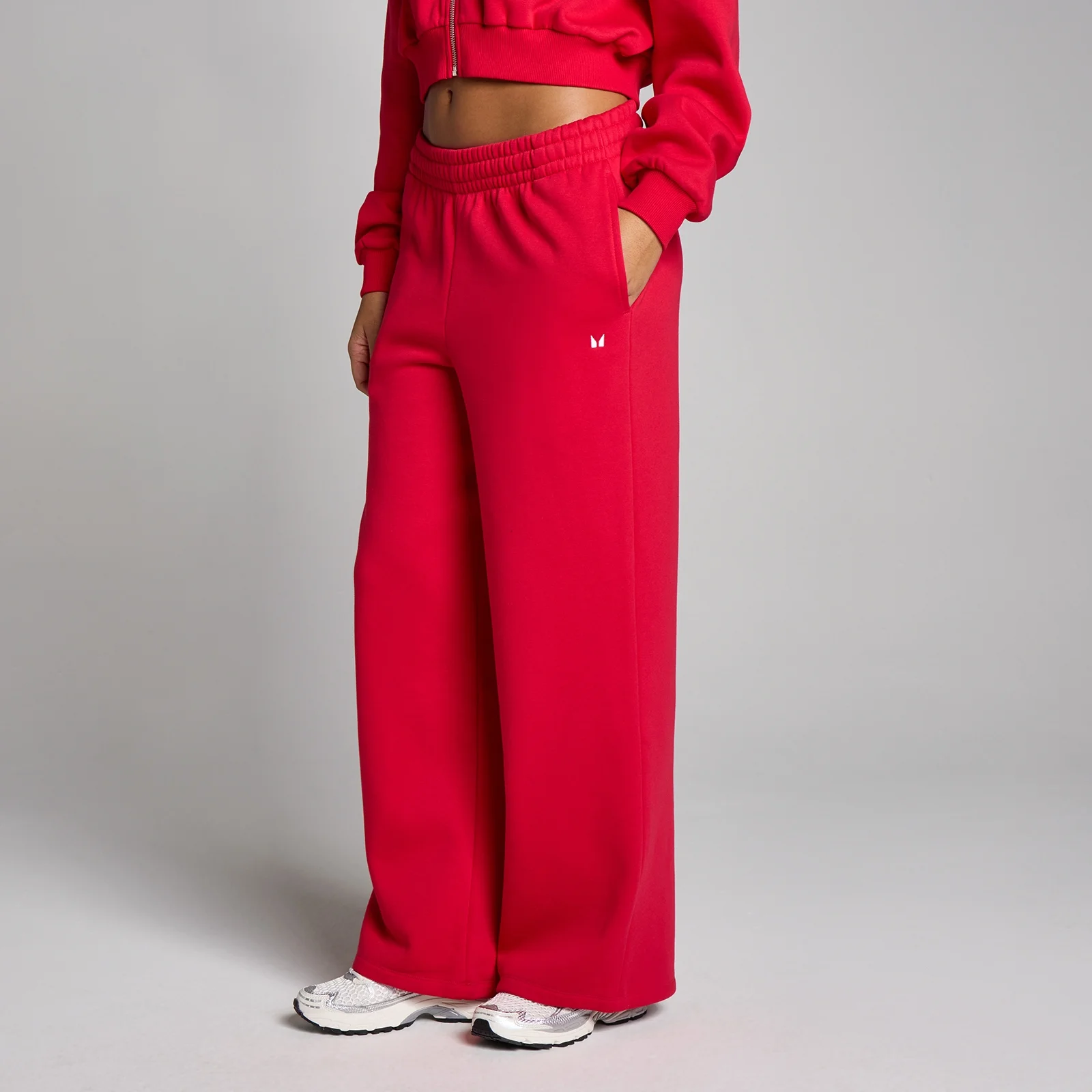 MP Naisten Basic Straight Leg Collegehousut - Chilli - M Image 1