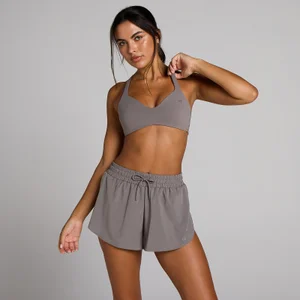 MP Women's Tempo Twist Back urheiluliivit - Tumma tryffeli - Size XS