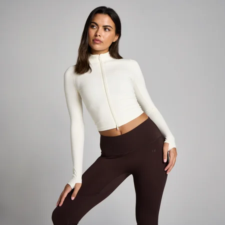 MP Naisten Tempo Cropped Takki - Vanilja