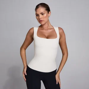 MP Women's SculptForm -toppi neliönkauluksella - Pearl - Size S