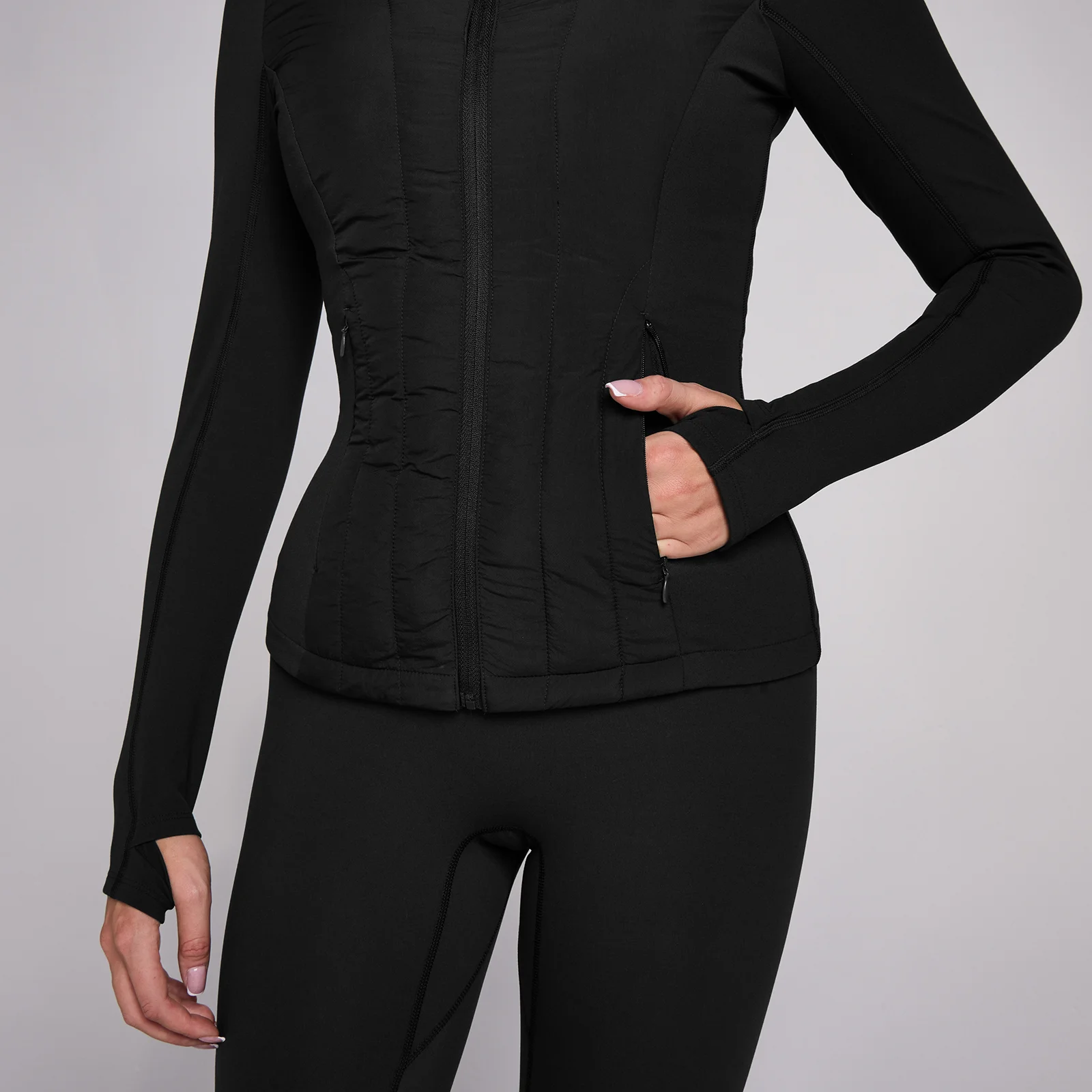 MP Women's SculptForm Hybrid -takki - Musta - XS Image 4