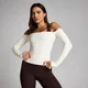 MP Naisten Tempo Off The Shoulder LS Top - Vanilja