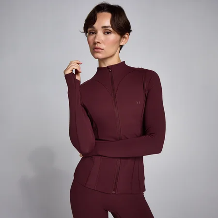MP Women's SculptForm vetoketjullinen takki - Syvä marja