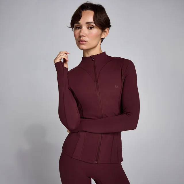 MP Women's SculptForm vetoketjullinen takki - Syvä marja