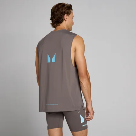 MP Men's Hybrid Mesh hihaton paita - Tuhkanharmaa