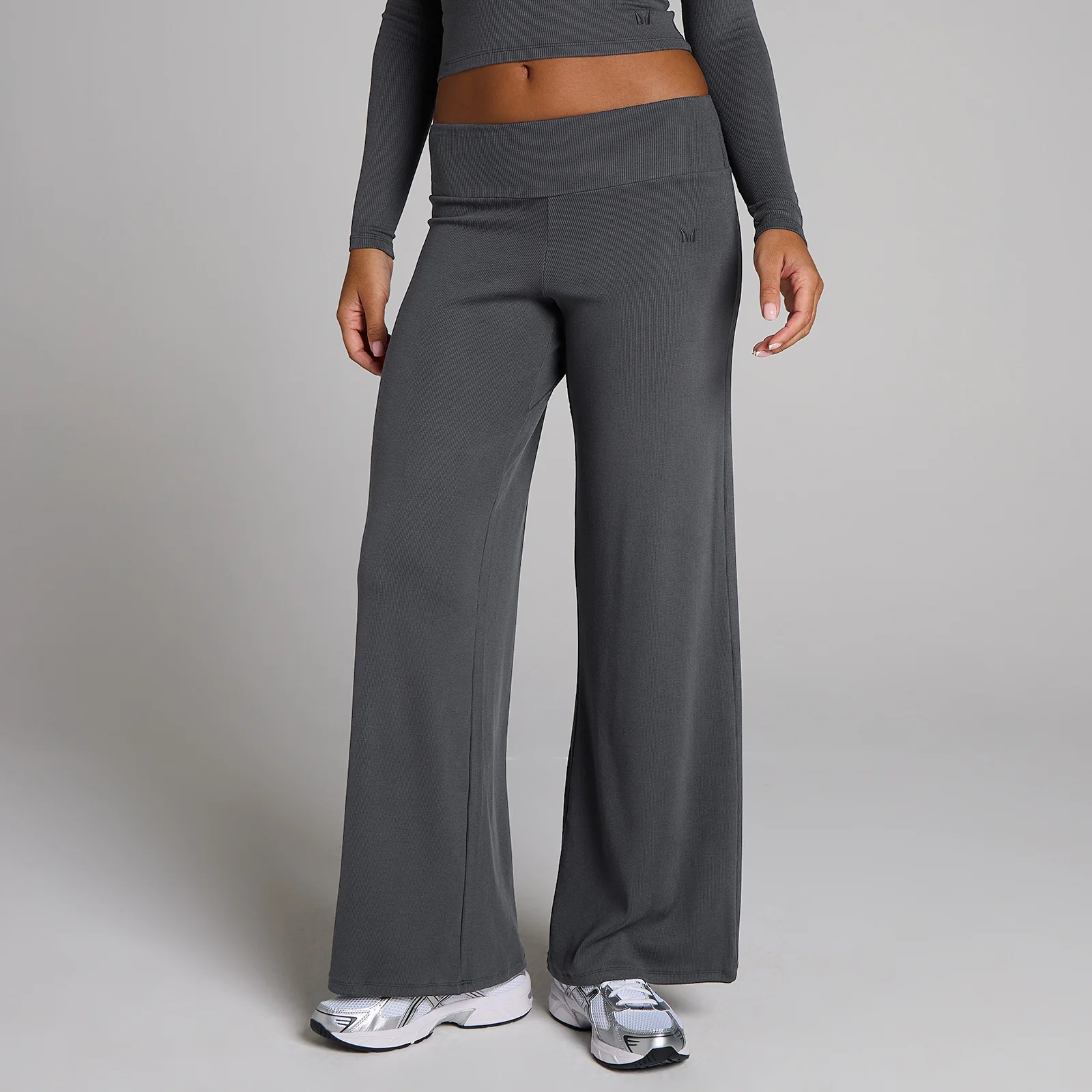 MP Women's Uurretut Leveälahkeiset Leggingsit - Tukeva Harmaa - S Image 1