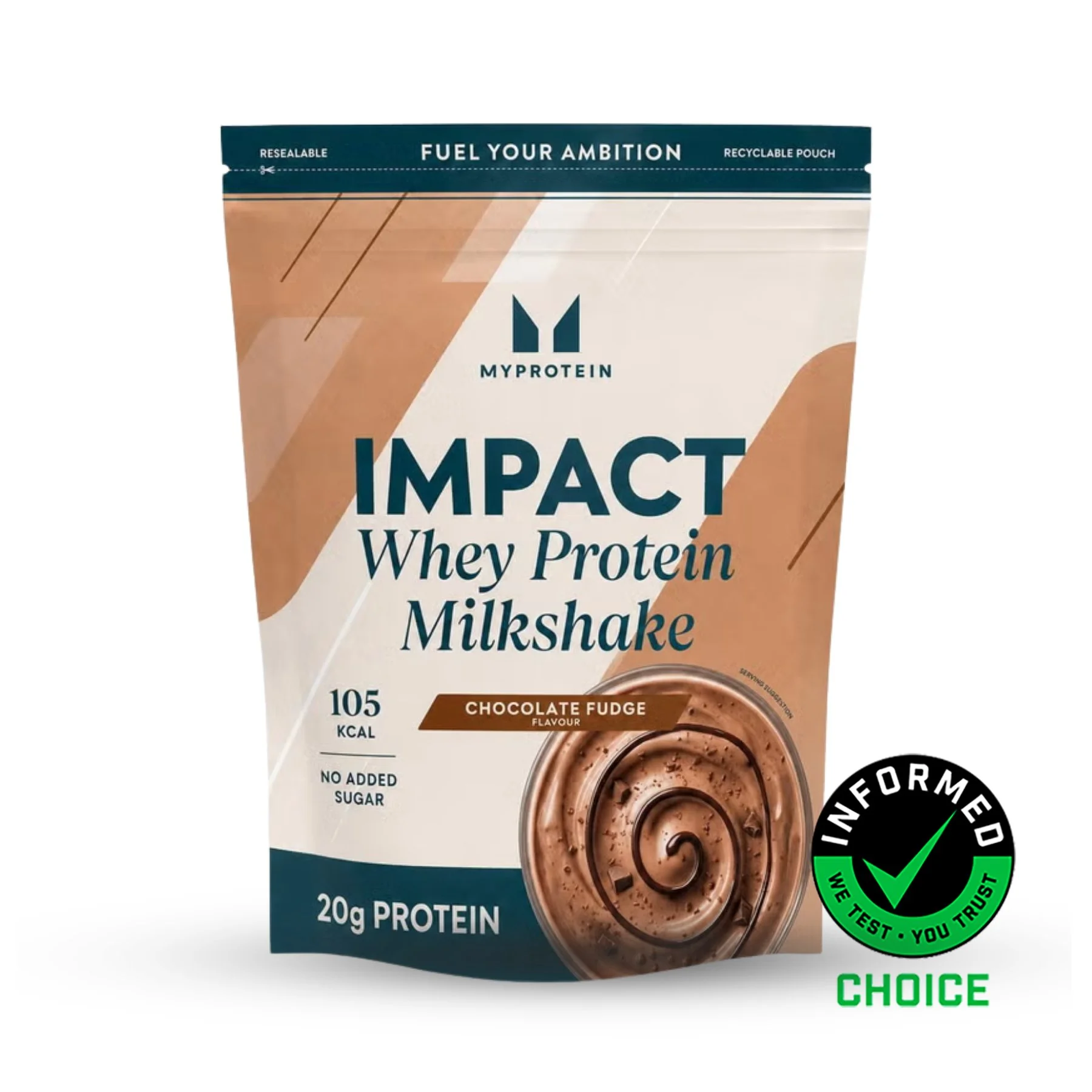 Impact Whey Protein Milkshake - 2610g - 90annosta - Chocolate Fudge Image 1
