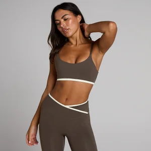 MP Naisten Tempo Contrast urheiluliivit - Suklaa - Size XS