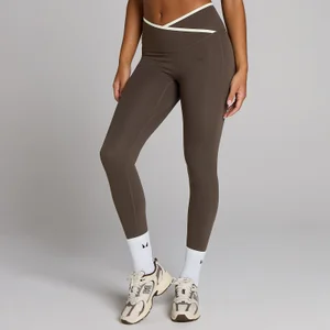 MP Naisten Tempo Contrast leggingsit - Suklaa - Size M