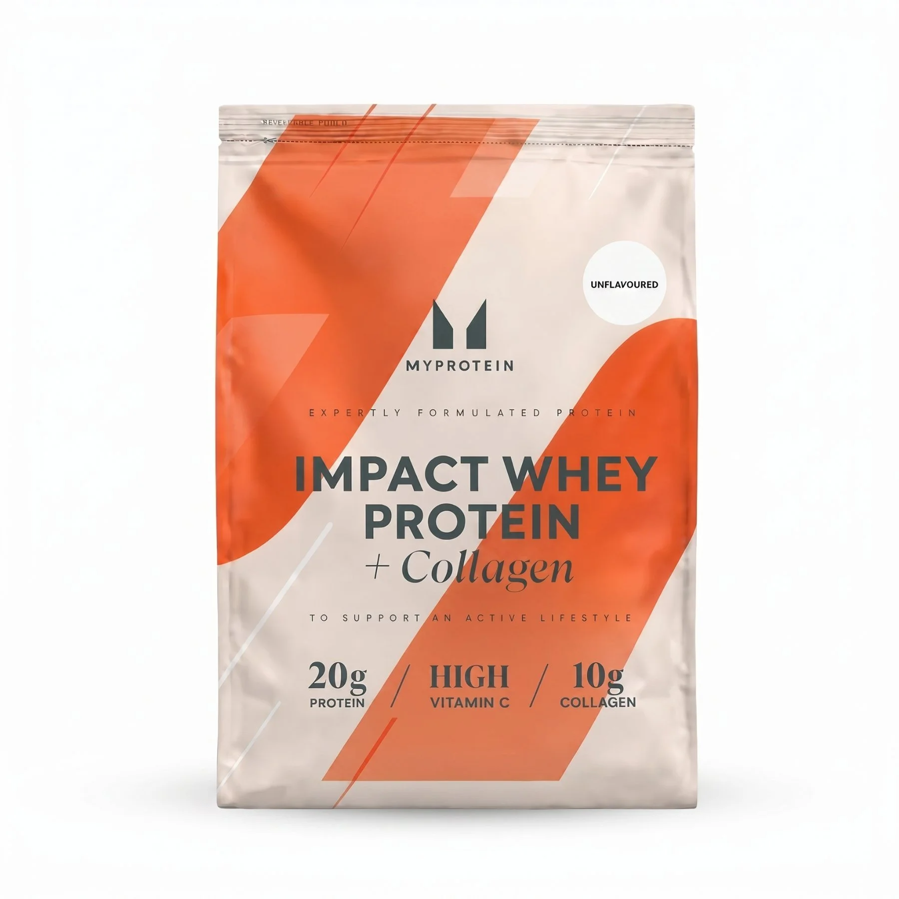 Myprotein Impact Whey Protein & Collagen - 3450g - 150annosta - Maustamaton Image 1