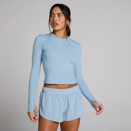 MP Women's Tempo Long Sleeve Top With Thumbholes - Farkunsininen