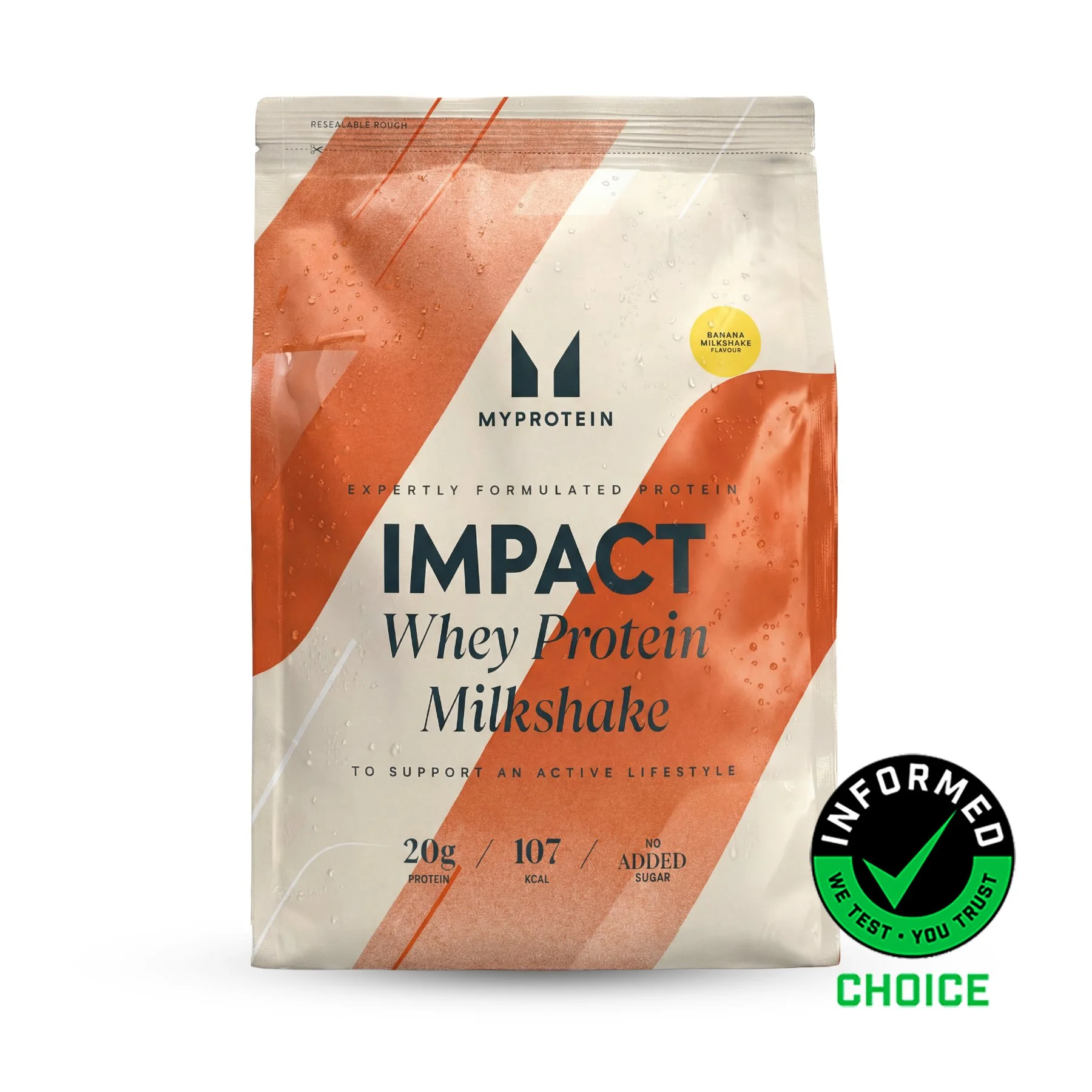 Impact Whey Protein Milkshake - 120annosta - Banana Milkshake Image 1