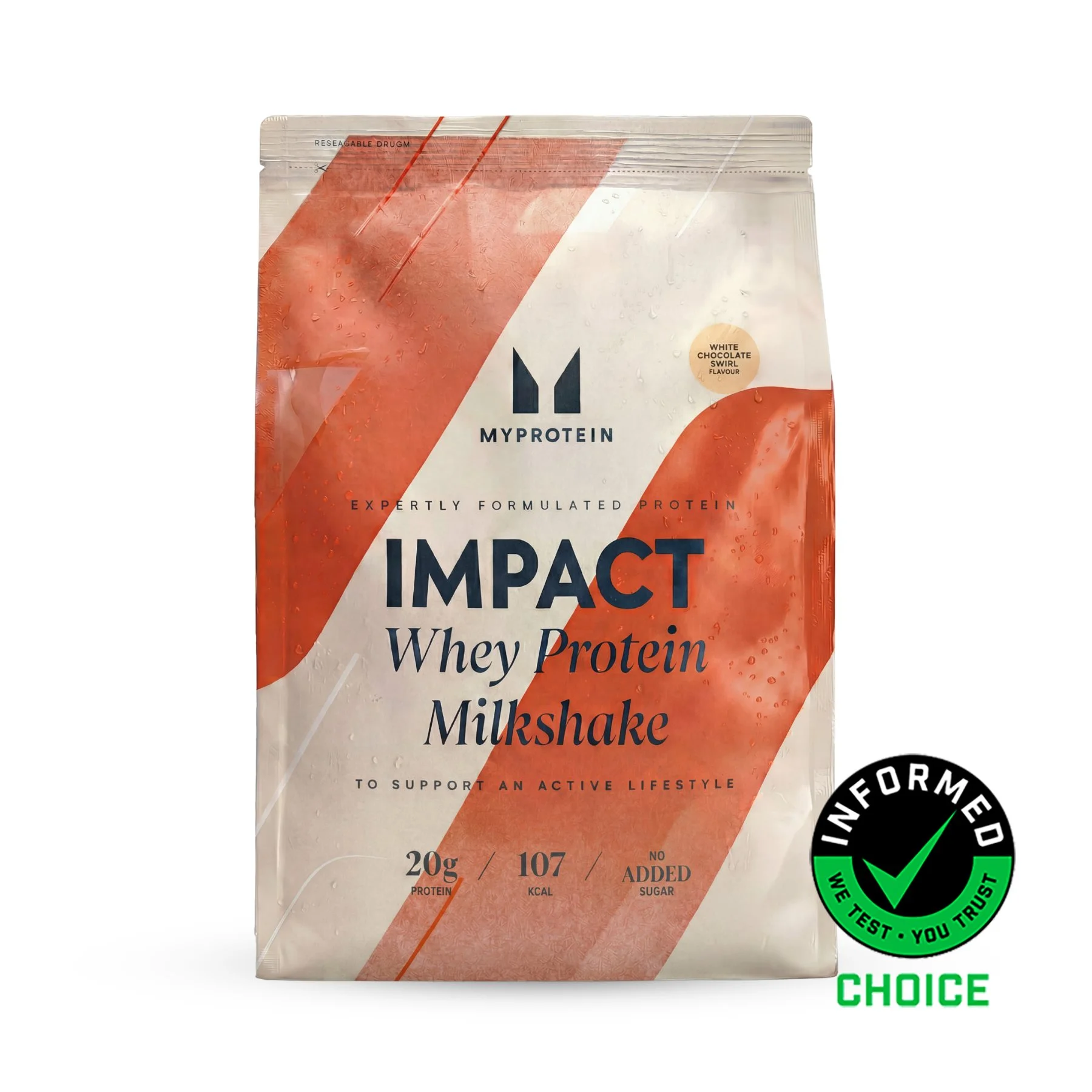 Impact Whey Proteiini - 120annosta - White Chocolate Swirl (Milkshake) Image 1