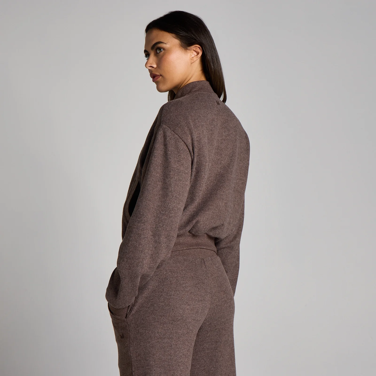 MP Women's Soft Touch Zip Through Bomber Jacket - Kaakaonkirjava - XS Image 2